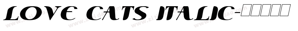 Love Cats Italic字体转换